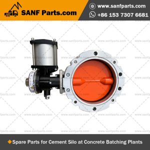 VFS butterfly valve for Cement Silo at Concrete Batching Plants